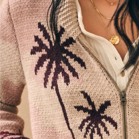 FAHERTY Sunset Palm Beach (Zip) Cardigan - Picture 4 of 7